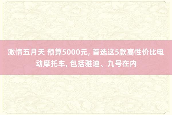 激情五月天 预算5000元, 首选这5款高性价比电动摩托车, 包括雅迪、九号在内
